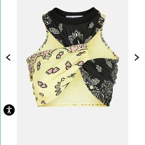 The Attico Asahi Bandana Crop Top